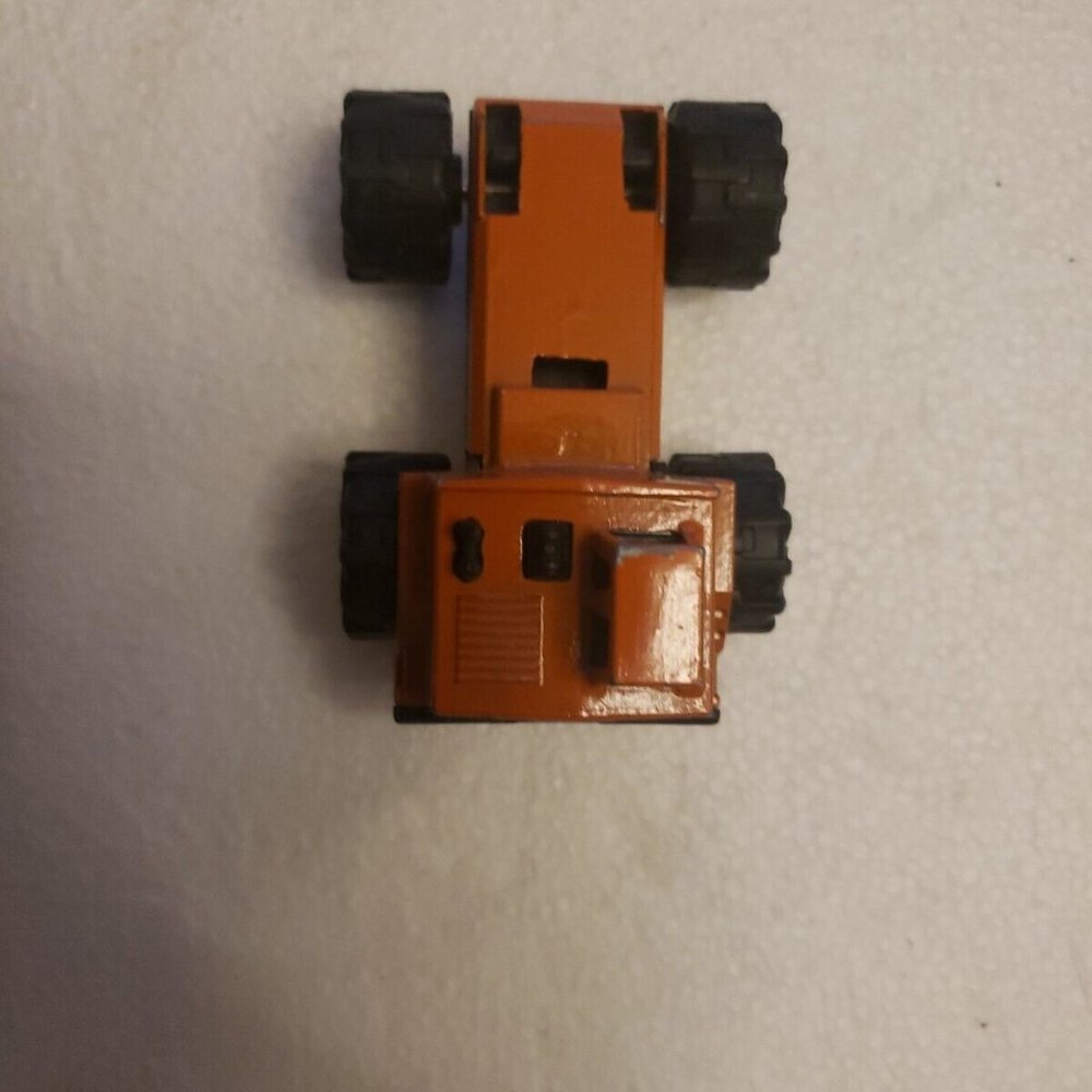 Vintage Tonka 1992 Orange Construction Tractor Truck Die Cast Model Car